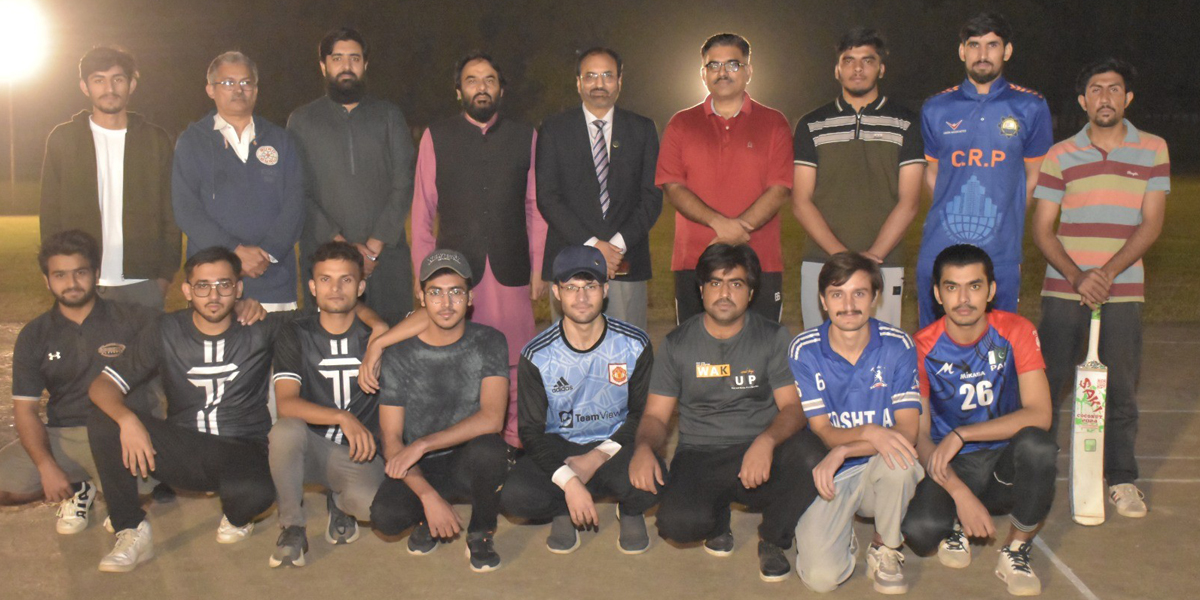 6th UET Floodlights Cricket Tournament: VC Prof. Dr. Shahid Munir Joins Players, Announces Upcoming Football Event