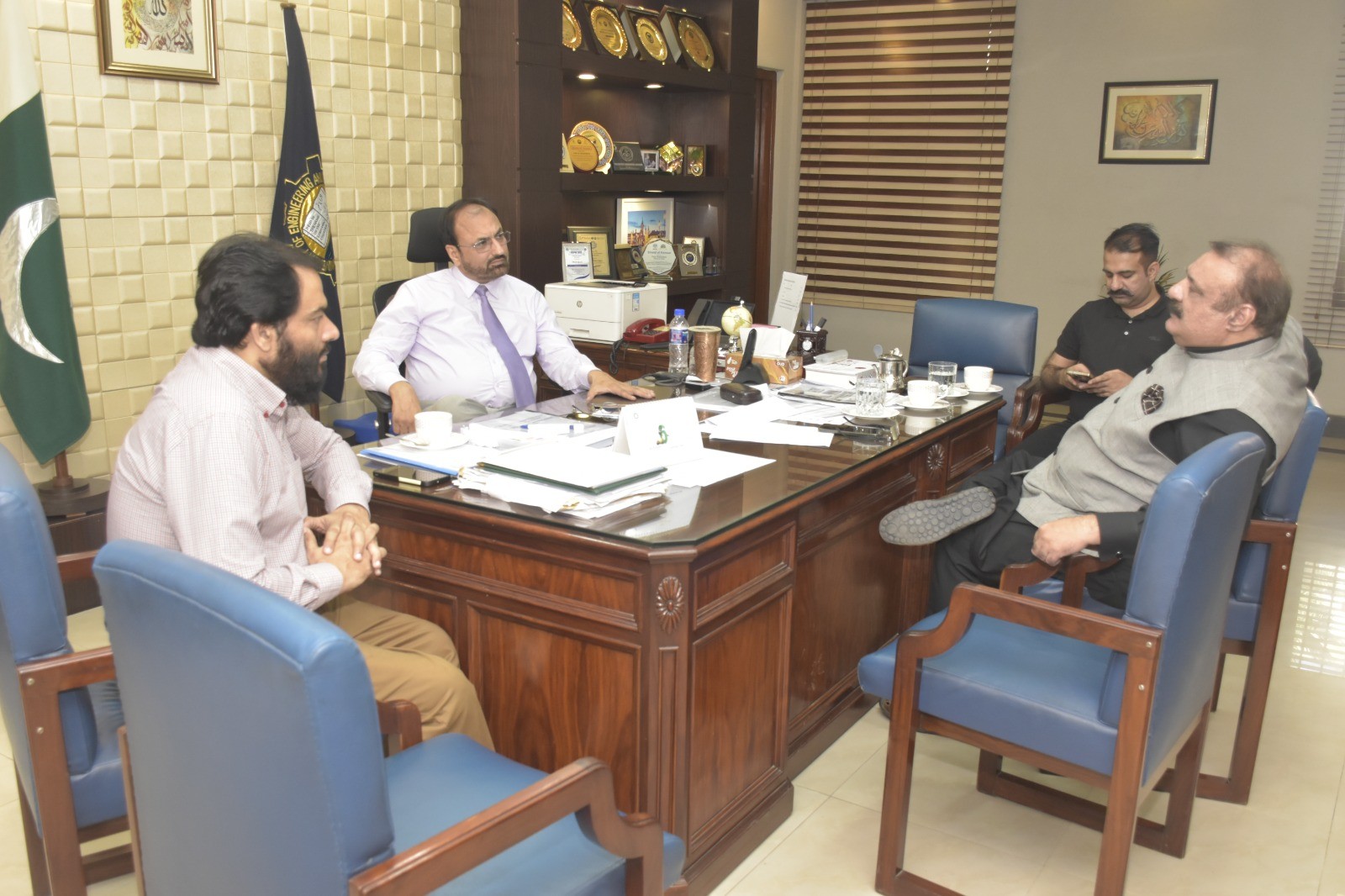 Senior Columnist and Educationist Mr. Naeem Masood Visits UET Lahore