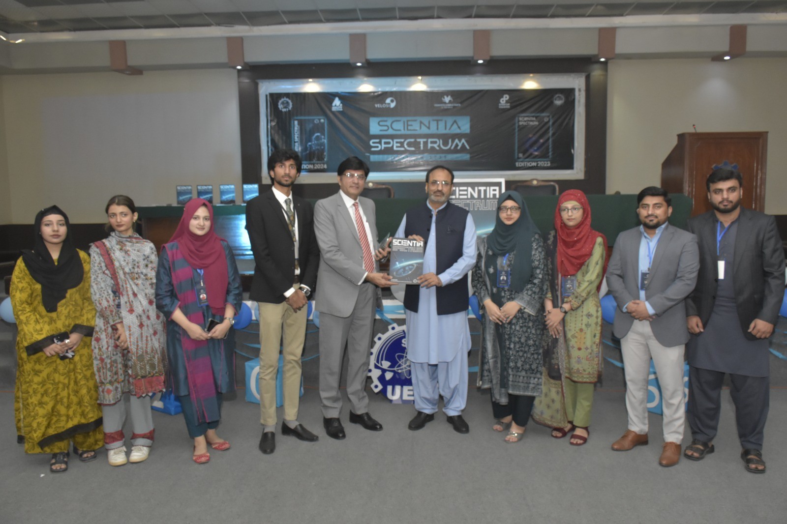 VC UET Prof. Dr. Shahid Munir (TI) participated as the chief guest in the launching ceremony of Scientia Spectrum, the annual magazine of the UET Science Society.