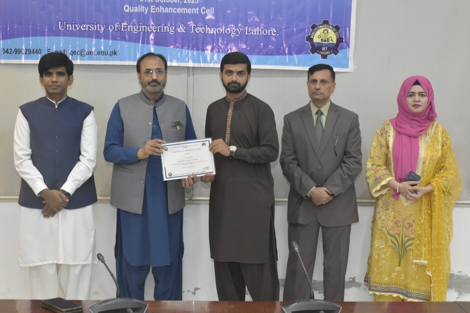 QEC UET Lahore Conducts One-Day Training Workshop on HEC PREE Framework for Program Review and Quality Enhancement