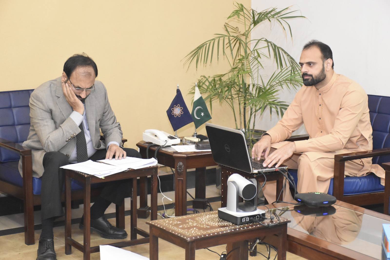 UET Vice Chancellor Attends PEEF’s Chief Minister Merit Scholarship Sub-Committee Meeting Online