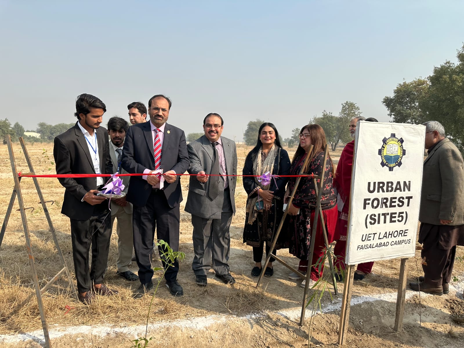 Inauguration of “Urban Forest – Site Six” at UET Lahore, Faisalabad Campus
