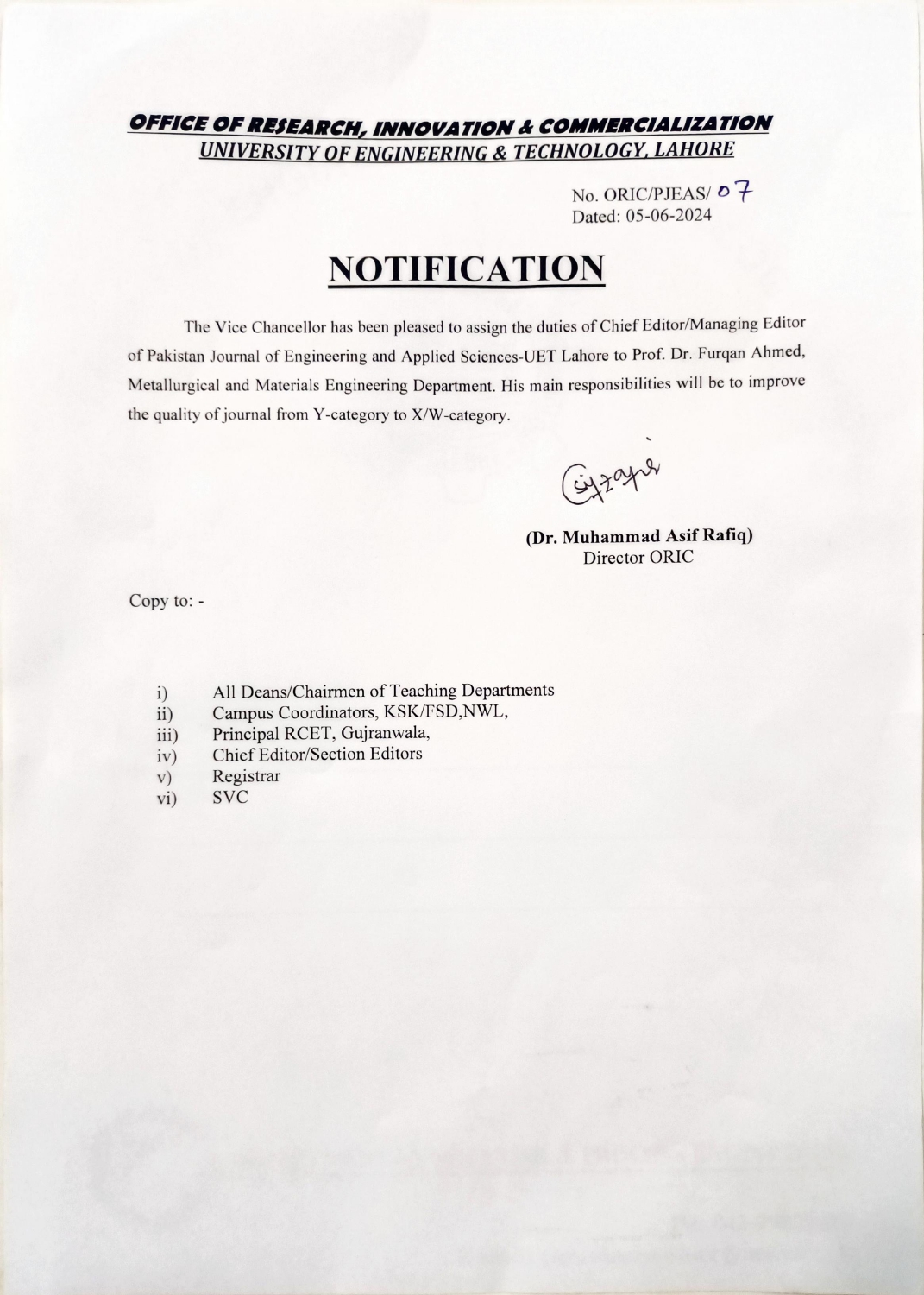 Chief Editor Notification-Dr. Furqan Ahmed_page-0001