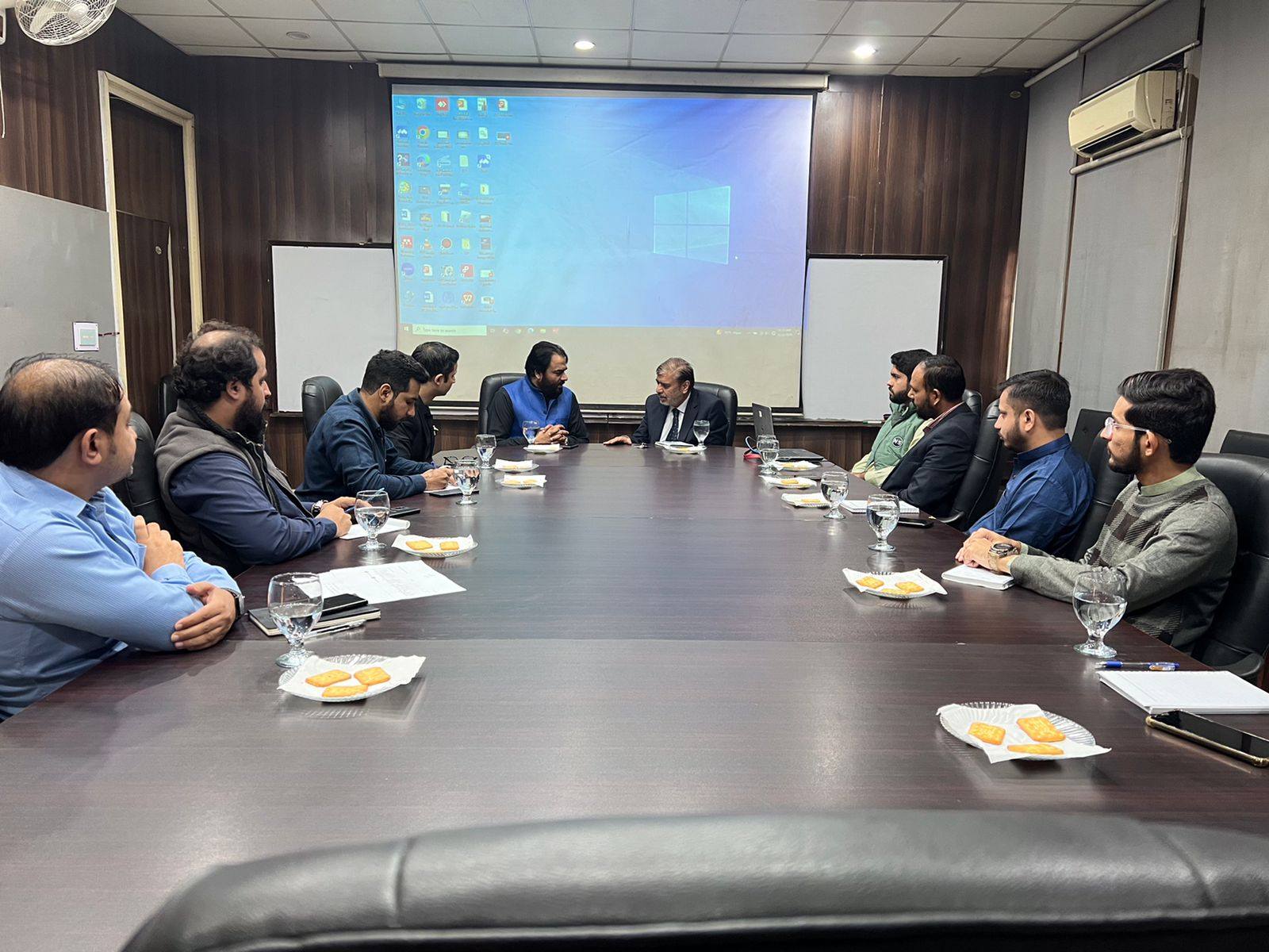 Meeting held with IT team at KICS UET Lahore on Enhancing Digital Excellence .