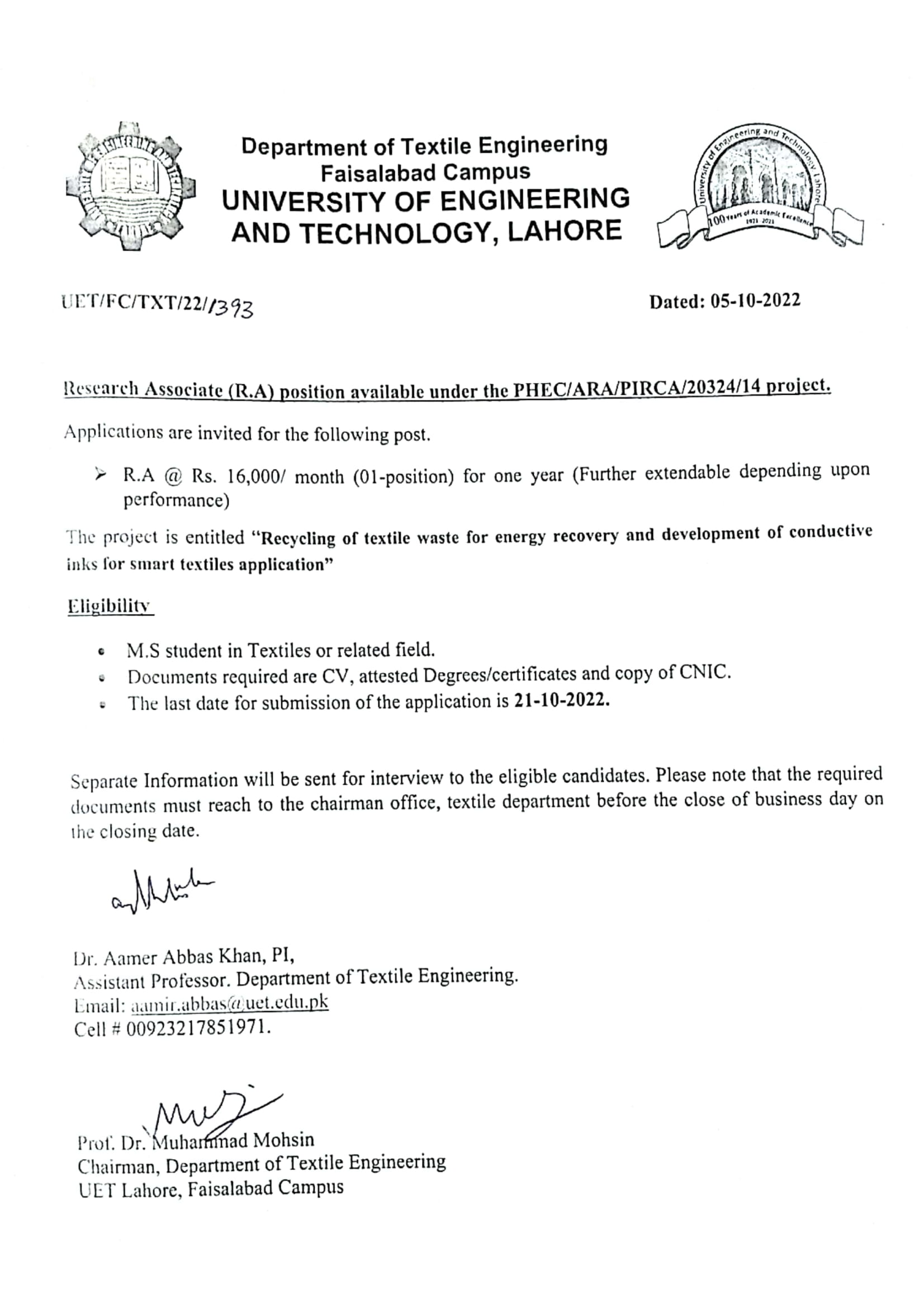 R.A_Adevertisement_PIRCA_-_Dr._Aamer_UET_TXT_FSD-1