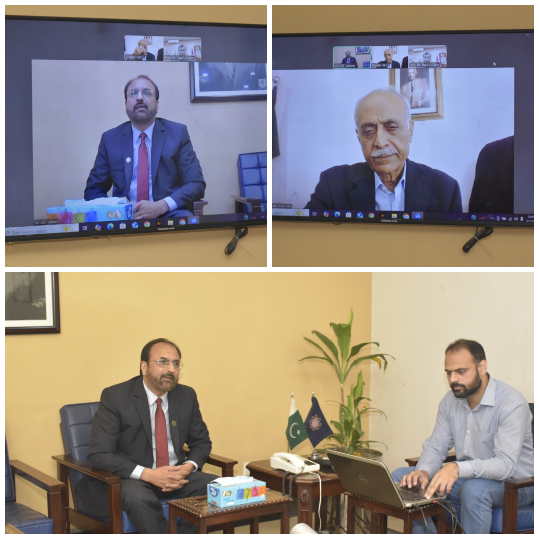 UET Vice Chancellor Meets PHEC Chairman and GCUF Vice Chancellor to Discuss Academic Collaboration