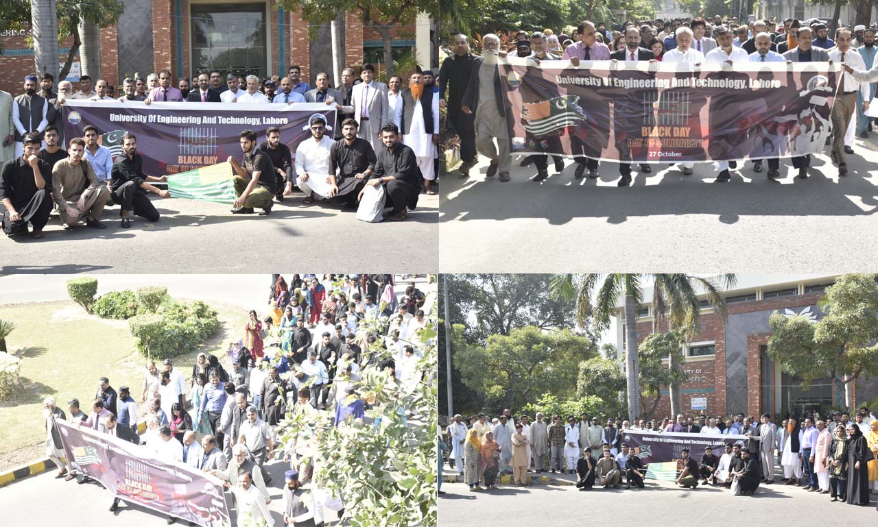 UET observes “Kashmir Black Day” to express solidarity