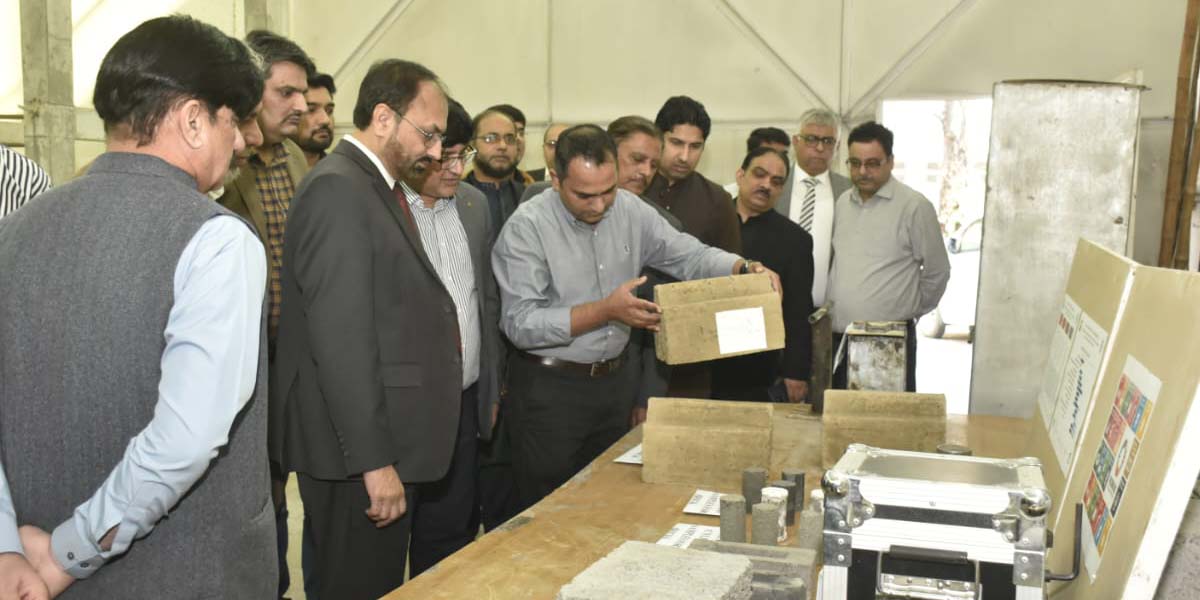 VC UET Prof. Dr. Shahid Munir Visits Civil Engineering Department Labs with Key Officials