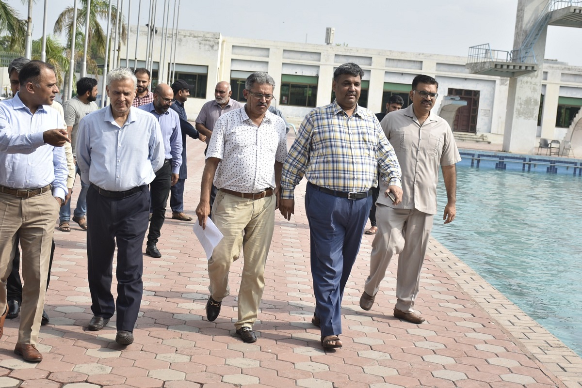 OPENING OF UET SWIMMING POOL AFTER 06 YEARS IN UET LAHORE.