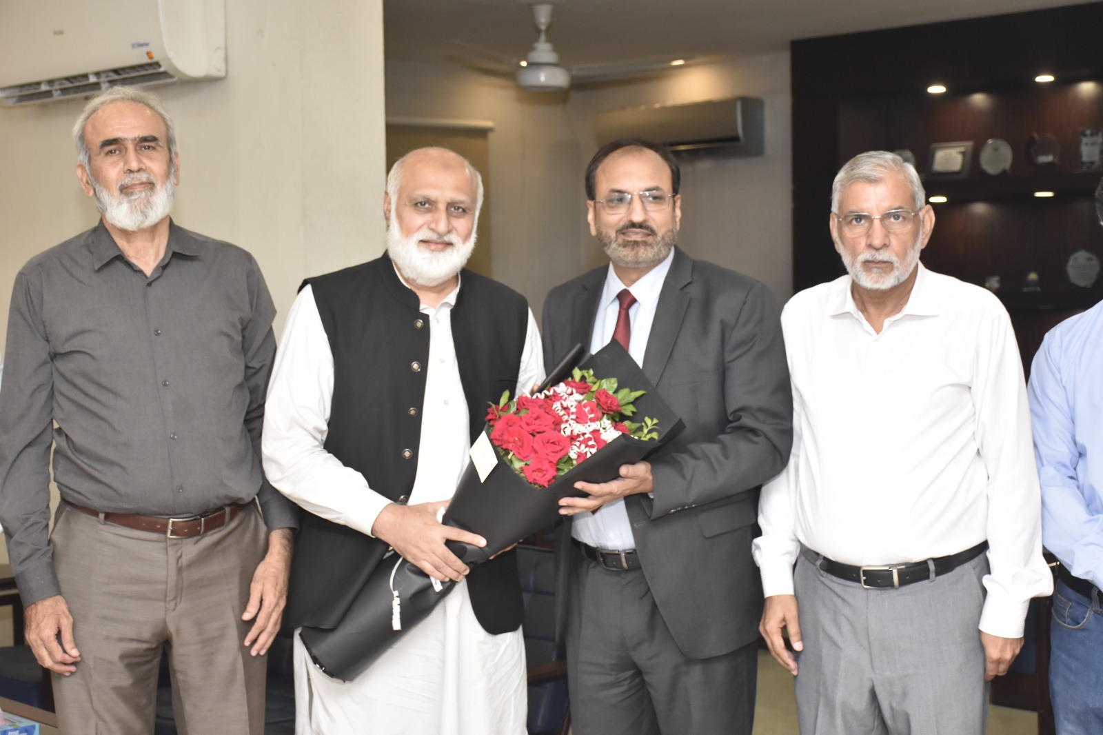 VC Quaid-e-Azam University Congratulates VC UET Dr. Shahid Munir