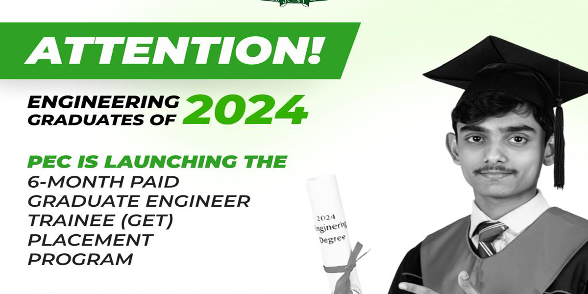 PEC is Launching the 6 Month paid Graduate Engineer Trainee (GET) Placement Program