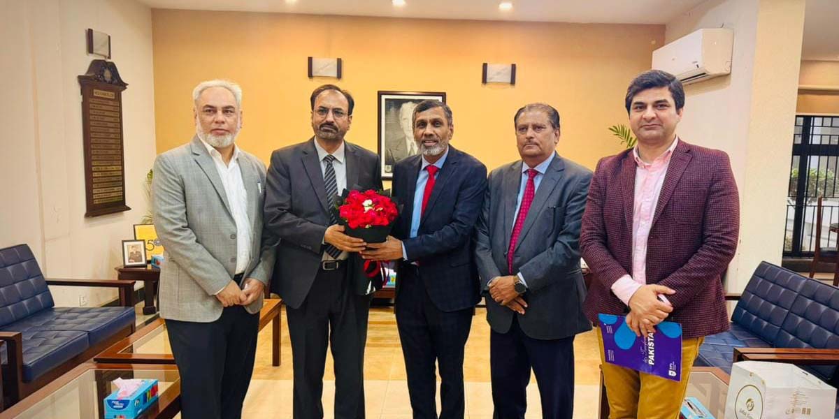 Mr. Abid Wazir and Dr. Khalid Farooq Congratulate Vice Chancellor Prof. Dr. Shahid Munir on Assuming Charge at UET